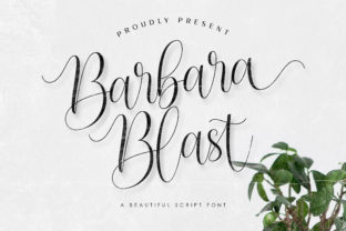 Barbara Blast: A Bold and Charming Handwritten Font for Crafters