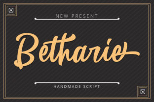 Betharie: A Bold and Friendly Script Font for Crafters