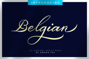 Bring Elegance to Your Creations with Belgian Signature Font
