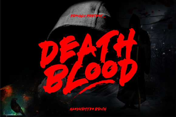 Deathblood: A Bold and Rough Handwritten Font for Editorial Design