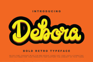Debora: A Bold and Chunky Handwritten Font for Creative Branding