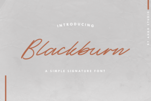 Elevate Your Brand with Blackburn: A Charming Script Font