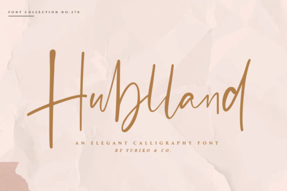 Hublland: A Modern Script Font for Polished Branding