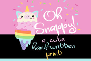 Oh Snappy: A Playful Script Font for Editorial Charm