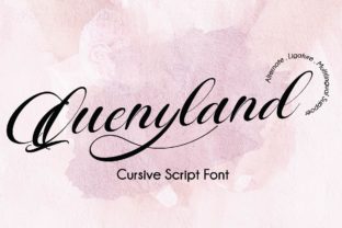 Quenyland: A Charming Script Font for Crafters and Creators