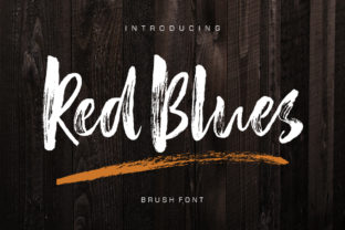 Red Blues: A Bold Brush Font for Eye-Catching Branding