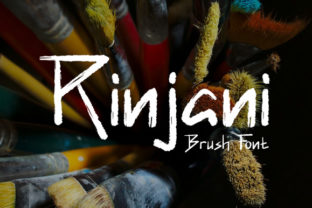 Rinjani: A Bold Script Font for Impactful Campaigns