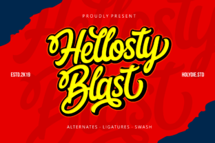 Transform Your Brand with Hellosty Blast Font