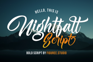 Transform Your Brand with Nightfall: A Cool, Elegant Script Font