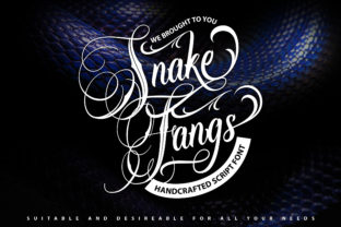 Unleash Creativity with SnakeFangs Script Font