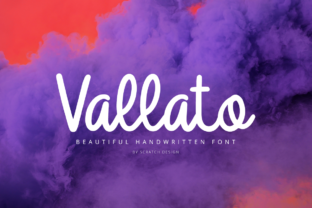 Vallato: A Handwritten Font for Elegant Craft Projects
