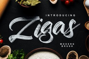 Zigas: A Handwritten Font for Editorial Elegance